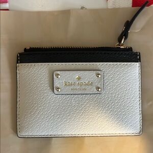 Kate Spade Black and White Card Holder